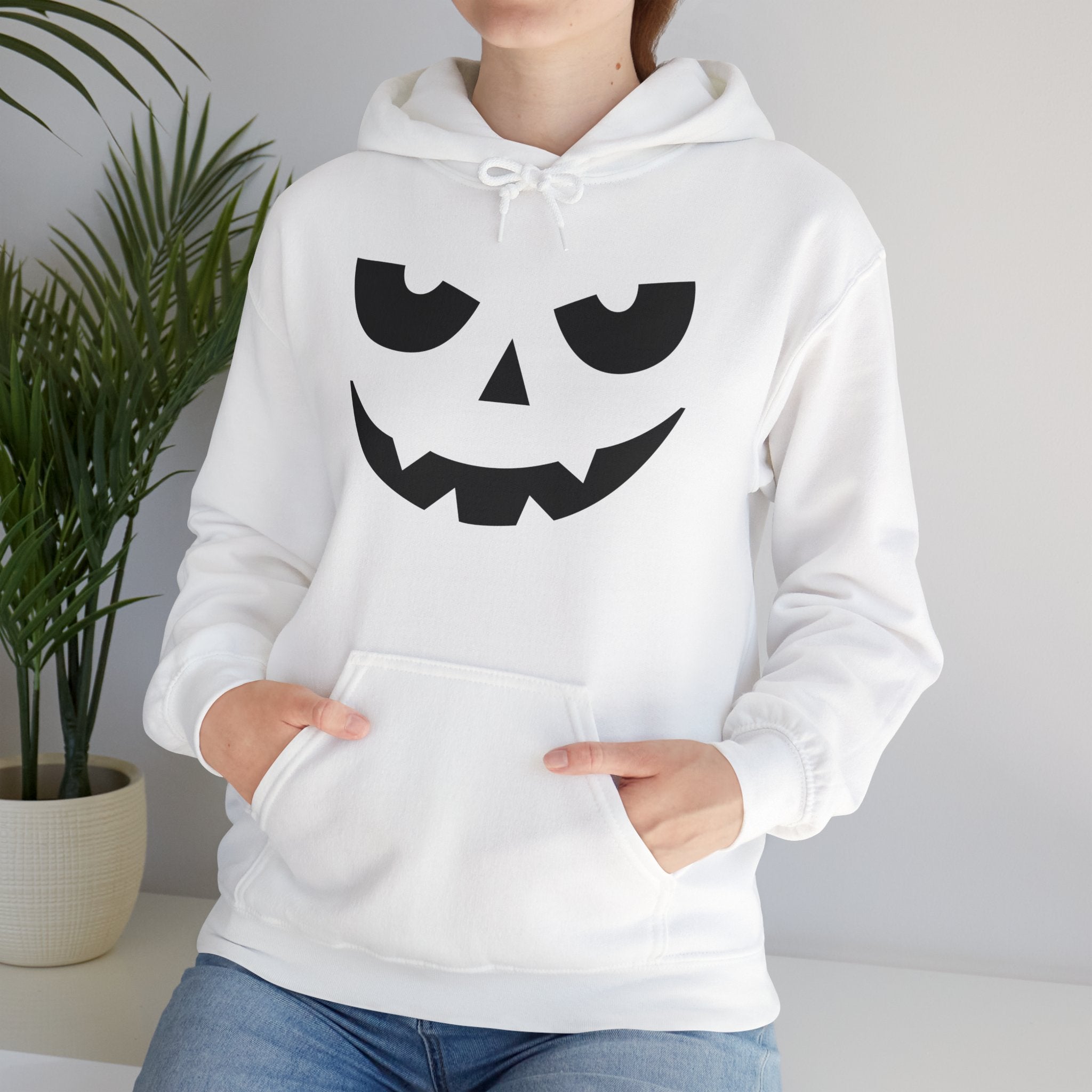 Pumpkin Face Halloween Hoodies - Jack O Lantern Hoodies, Scary Pumpkin Hoodies, Family Halloween Hoodies, Unisex Halloween Hoodies