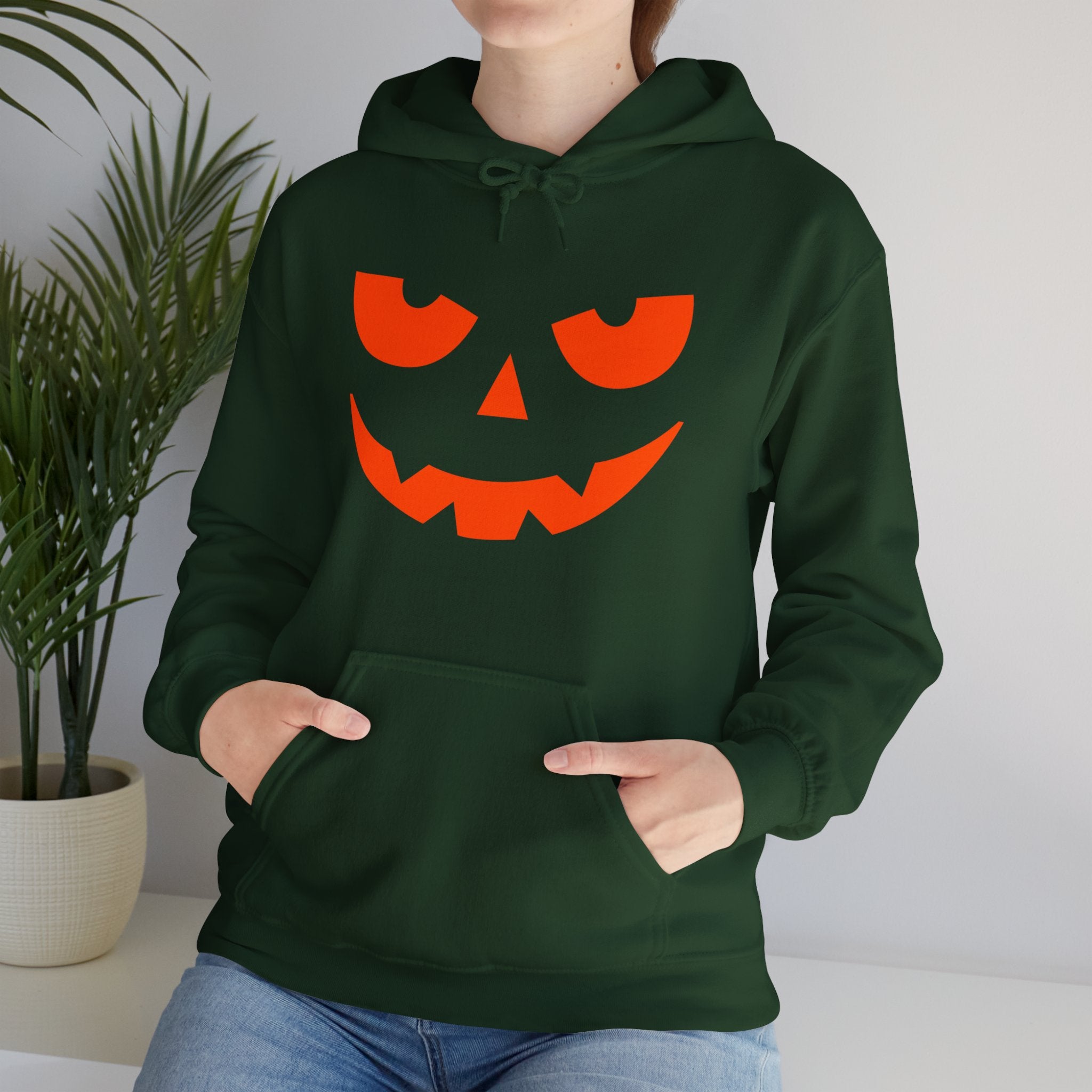 Pumpkin Face Halloween Hoodies - Jack O Lantern Hoodies, Scary Pumpkin Hoodies, Family Halloween Hoodies, Unisex Halloween Hoodies