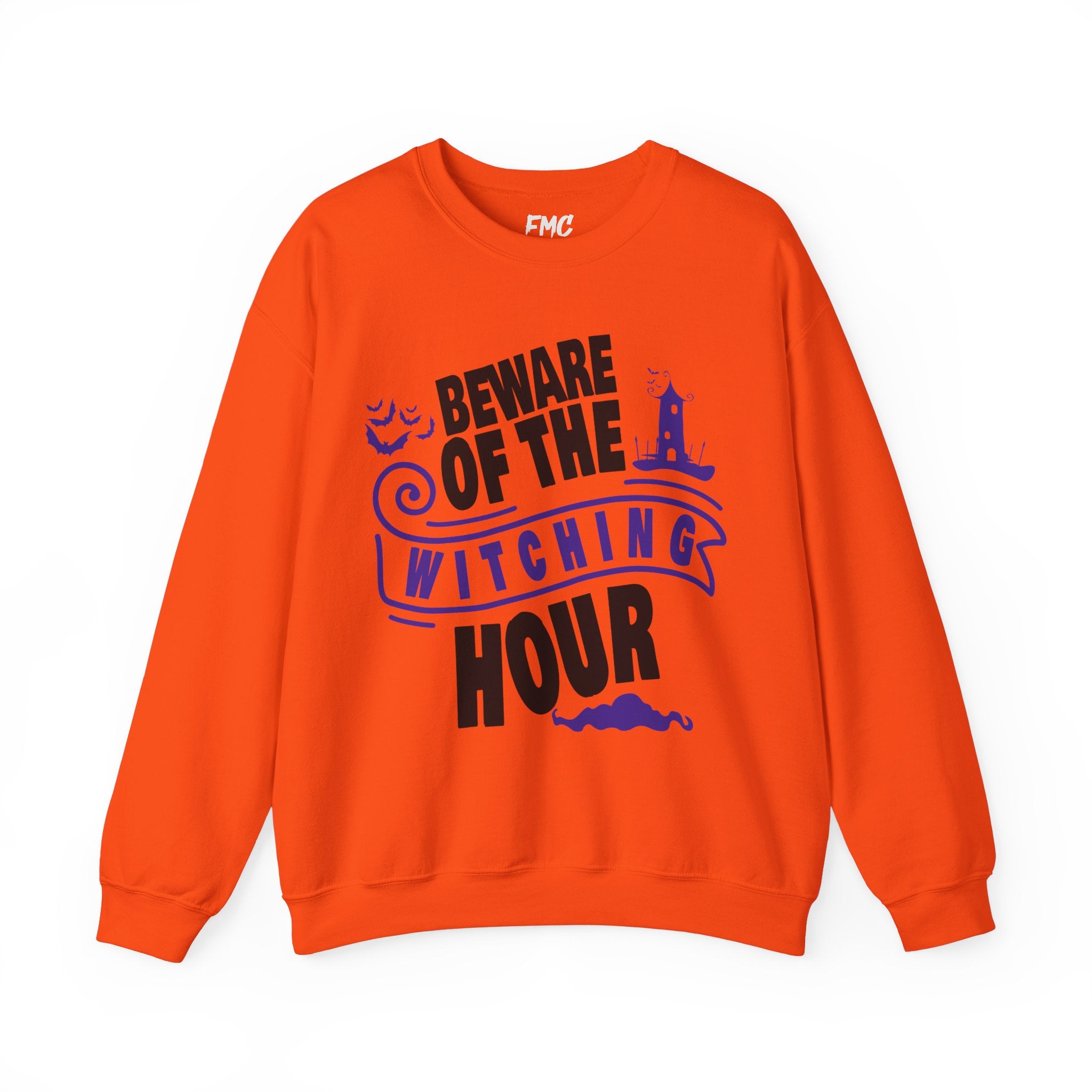 Beware of Witching Hour - Retro Witch Halloween Sweatshirt, Unisex Halloween Sweatshirt, Trendy Men and Women Halloween Sweatshirt, Halloween Apparel