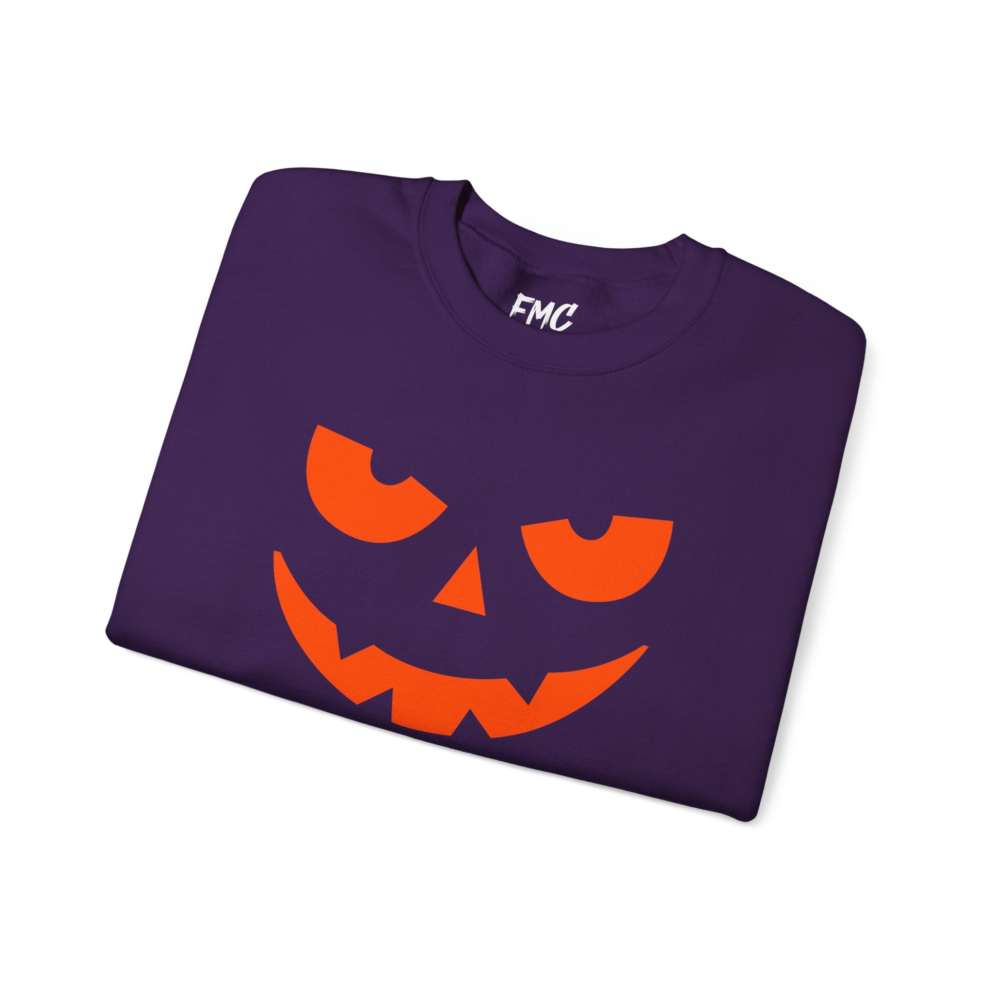 Pumpkin Face Halloween Sweatshirt - Jack O Lantern Sweatshirt, Scary Pumpkin Sweatshirt, Family Halloween Sweatshirt, Unisex Halloween Sweatshirt