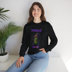 Pickle Adult Sweatshirt - Pickle Boo Halloween Adult Sweatshirt, Perfect for Pickle Lovers, Women Halloween Adult Sweatshirt, Halloween Gift