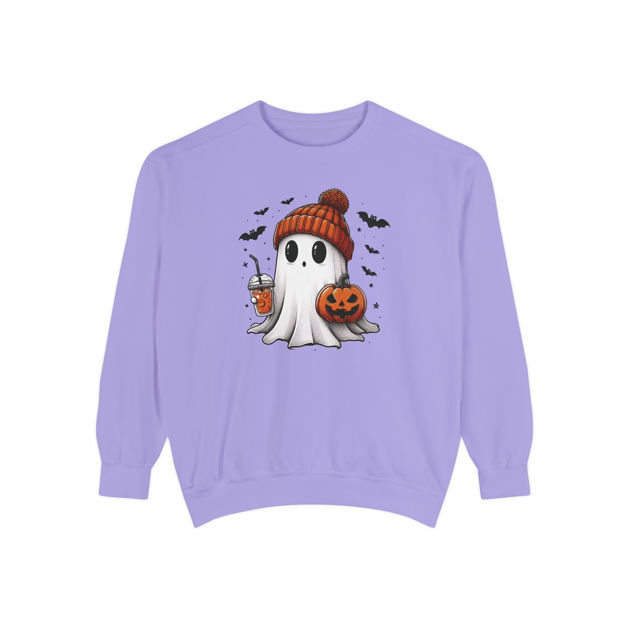 Halloween Spooky Ghost Comfort Colors Sweatshirt, Cute Ghost Sweatshirt, Halloween Sweatshirt, Cute Fall Sweatshirt Spooky Season Sweatshirt