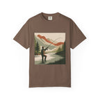 Fishing Lake Graphic T-Shirt — Vintage Fly Fishing Scene