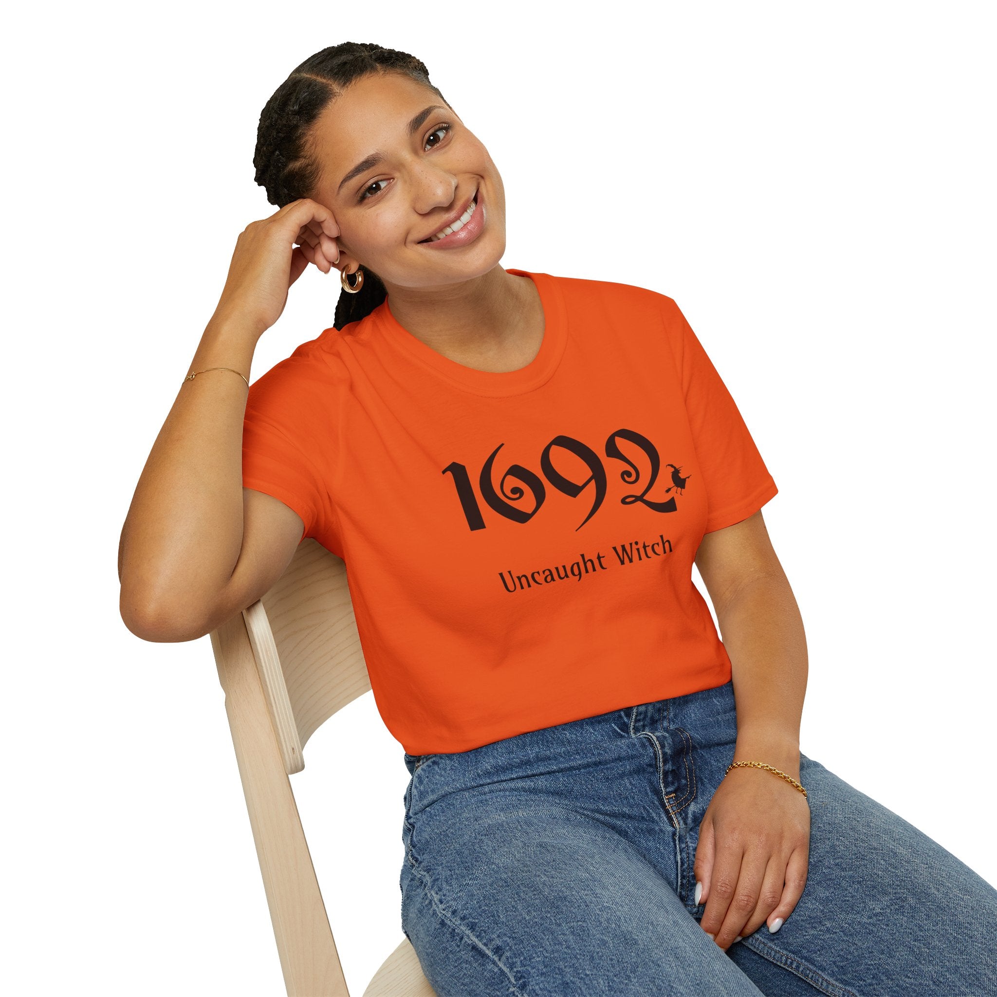 1692 Salem Witch Halloween Adult Tshirt - 1692 Uncaught Witch Thshirt, 1692 Salem Witch Tshirt, Halloween Adult Thshirt, Trendy Halloween Tee