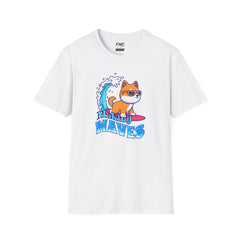 Dog Making Waves Shirt - Surfing Summer Beach Design, Cool Beach Shirt for Men, Trendy Summer Shirt, Perfect Summer Outfit and Vacay Shirt, Tee