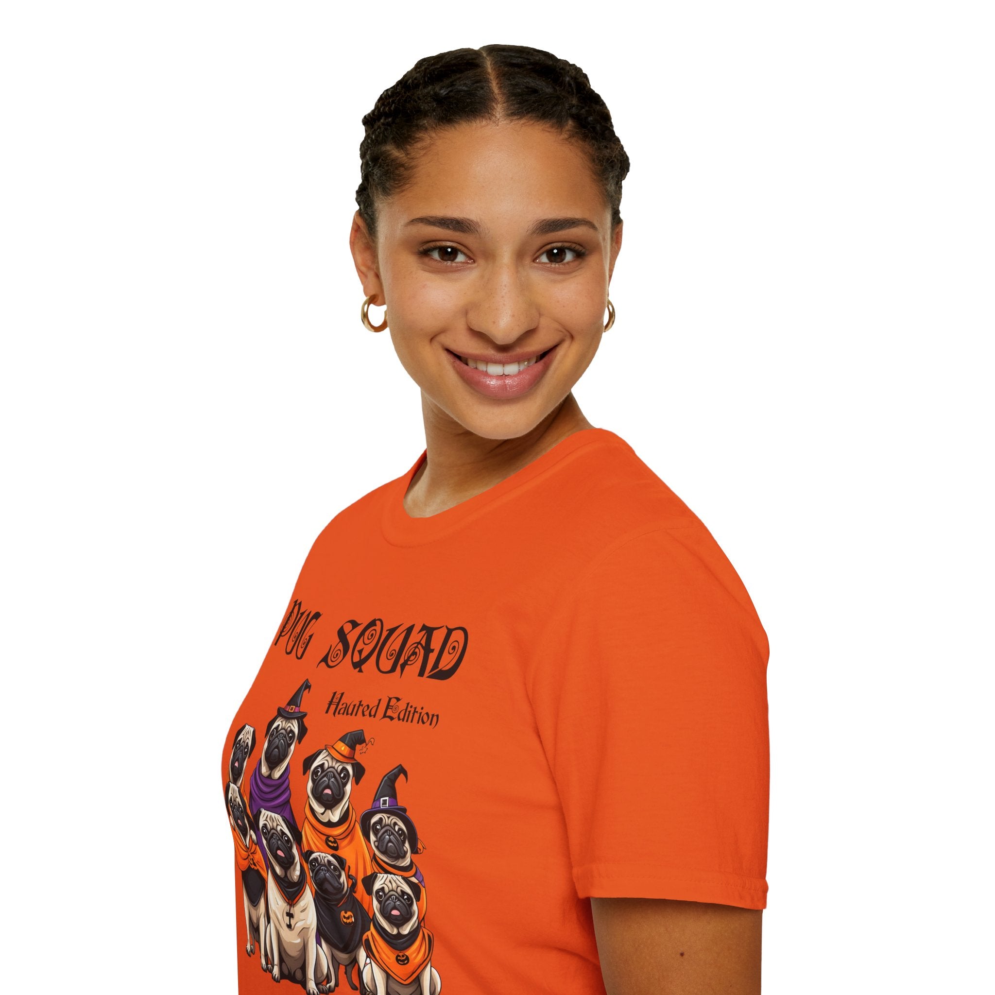 Pug Halloween Shirt - Dog Halloween Shirt, Pug Squad Haunted Edition, Spooky Family Pug Tee, Retro Women Halloween Shirt, Perfect Pug Gift