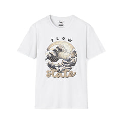 Flow State Shirt - Sea Waves Mandala Ocean Design, Unisex Beach Shirt, Trendy Summer Shirt and Beach Outfit, Perfect Vacay Shirt, Tee