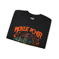 Pickle Adult Sweatshirt - Pickle Power Halloween Adult Sweatshirt, Halloween Hour Adult Sweatshirt for Pickle Lovers, Women Adult Sweatshirt