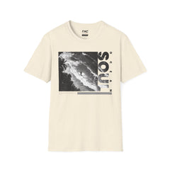 Ocean Soul Shirt - Ocean Life Style Monochrome Tee, Cool Beach Shirt for Men, Trendy Summer Shirt and Beach Outfit, Perfect Vacay Shirt, Tee