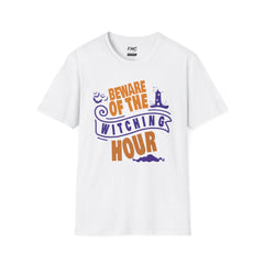 Beware of Witching Hour - Retro Witch Halloween Shirt, Unisex Halloween Sweatshirt, Trendy Men and Women Halloween Shirt, Halloween Apparel