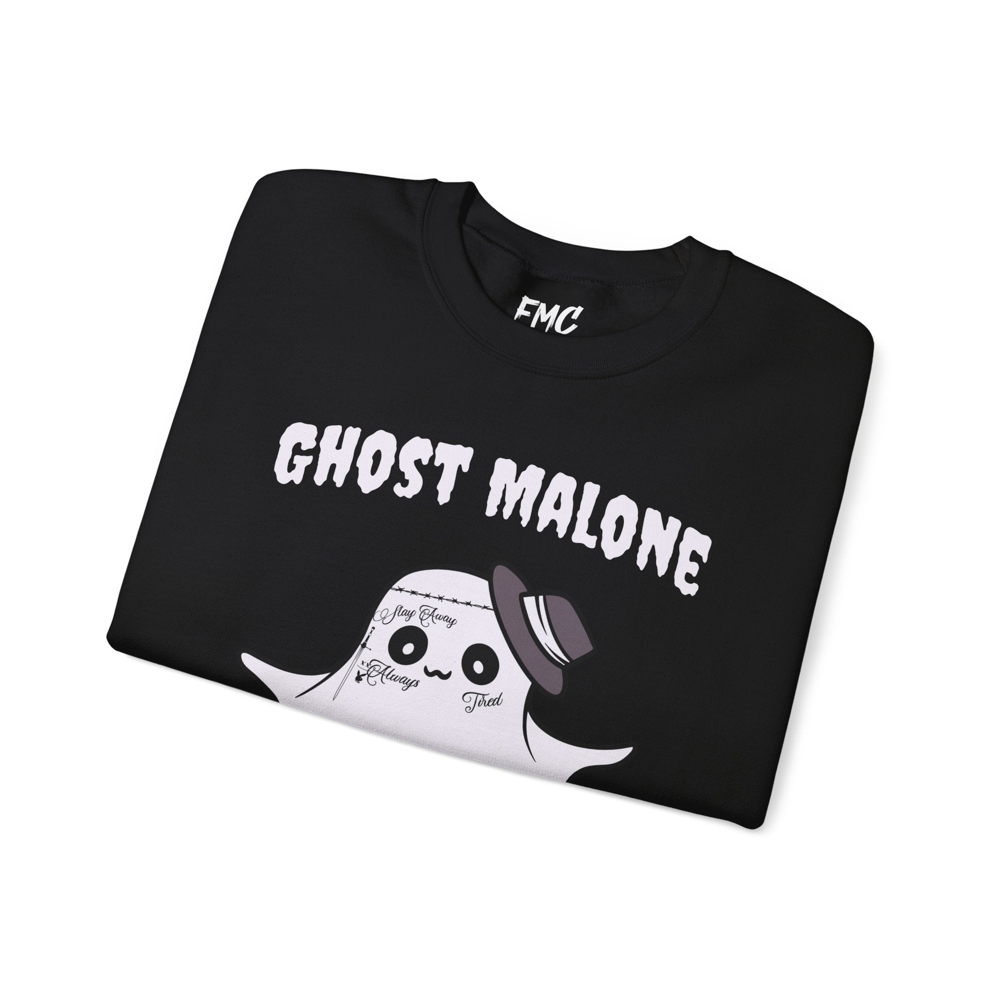 Ghost Malone Sweatshirt - Funny Post Malone Spookydoodles Sweatshirt, Perfect Ghostly Style for Halloween 2024, Perfect Posty Sweatshirt
