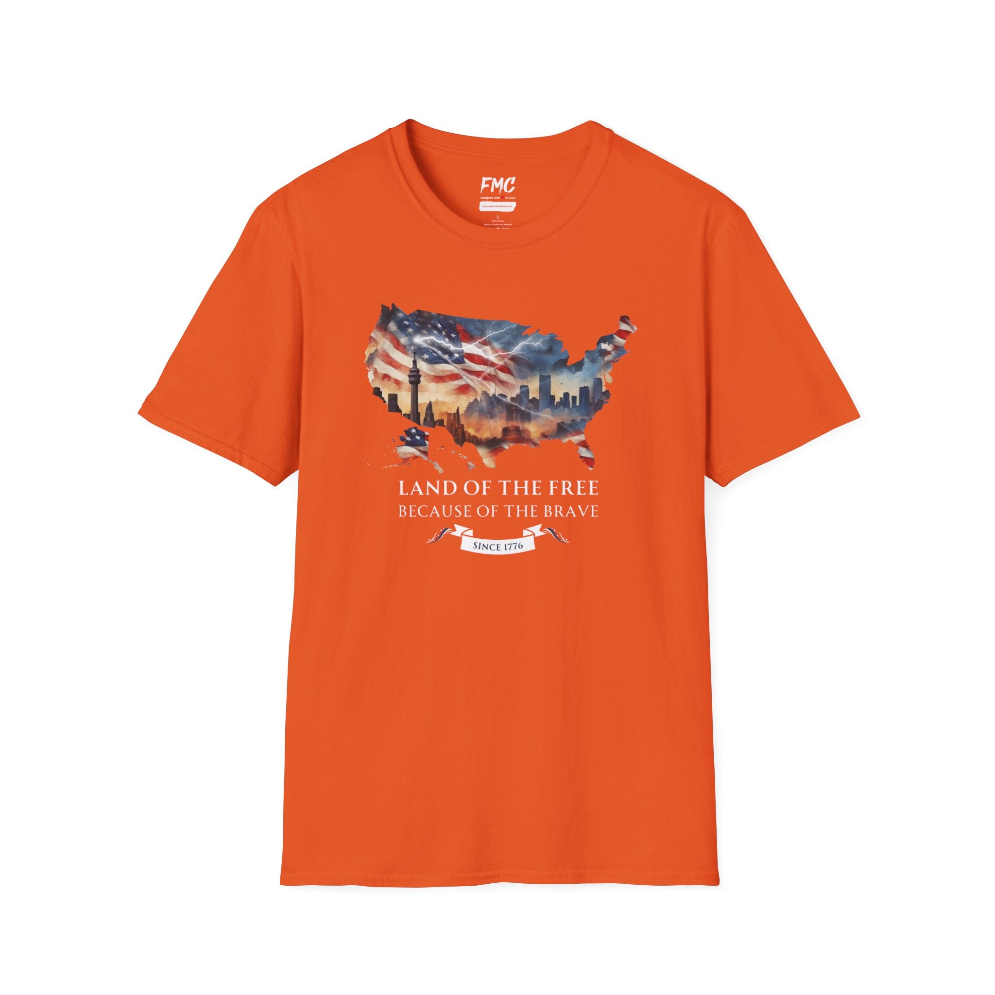 Land of the Free, Because of the Brave T-Shirt, 4th of July Shirt Gift,  Independence Day Shirt, Patriot Tee, 4th July Gift, Gift 4th July