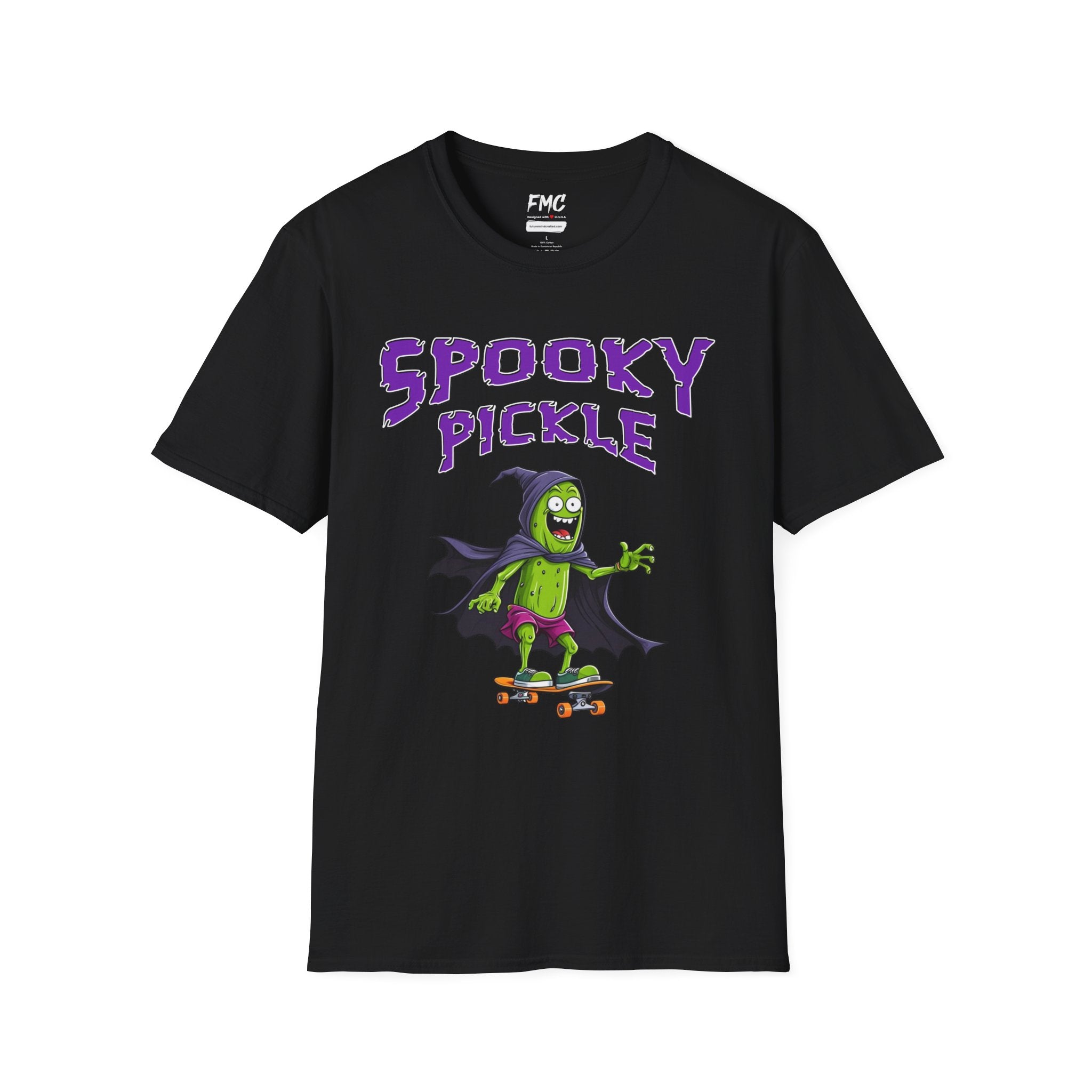 Spooky Pickle Shirt - Funny Pickle Halloween Tee, Trendy Women Halloween Shirt, Perfect for Pickle Lovers, Canning Season, Halloween Gift Main image