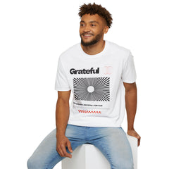 Grateful Shirt - Sunshine Optical Illusion Tee, Unisex Beach Shirt, Trendy Summer Shirt, Perfect Summer Beach Outfit and Vacay Shirt
