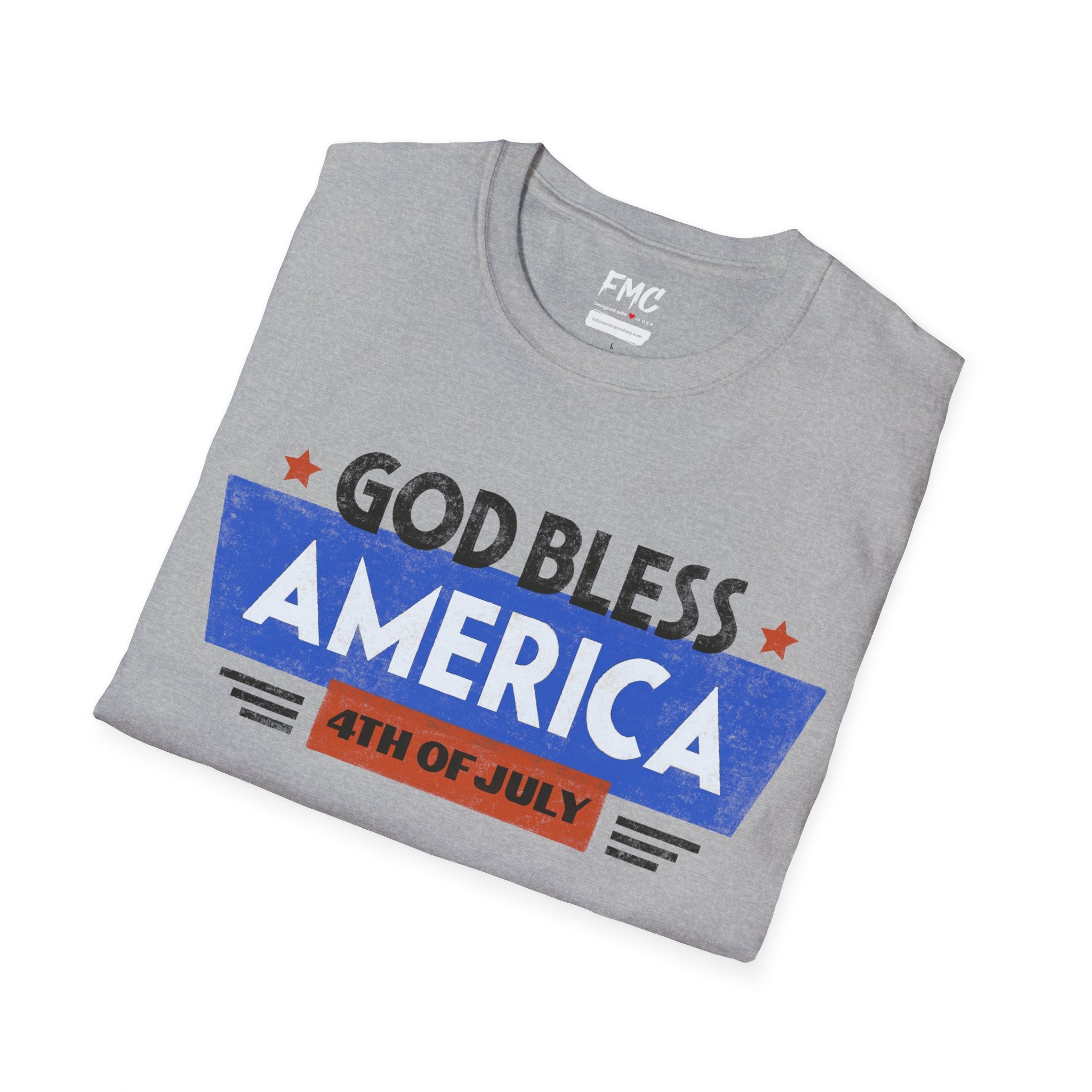 God Bless America Patriotic Shirt, Ideal for Independence Day, 4th of July Shirt, Unisex USA Shirt, Stylish America Tshirt