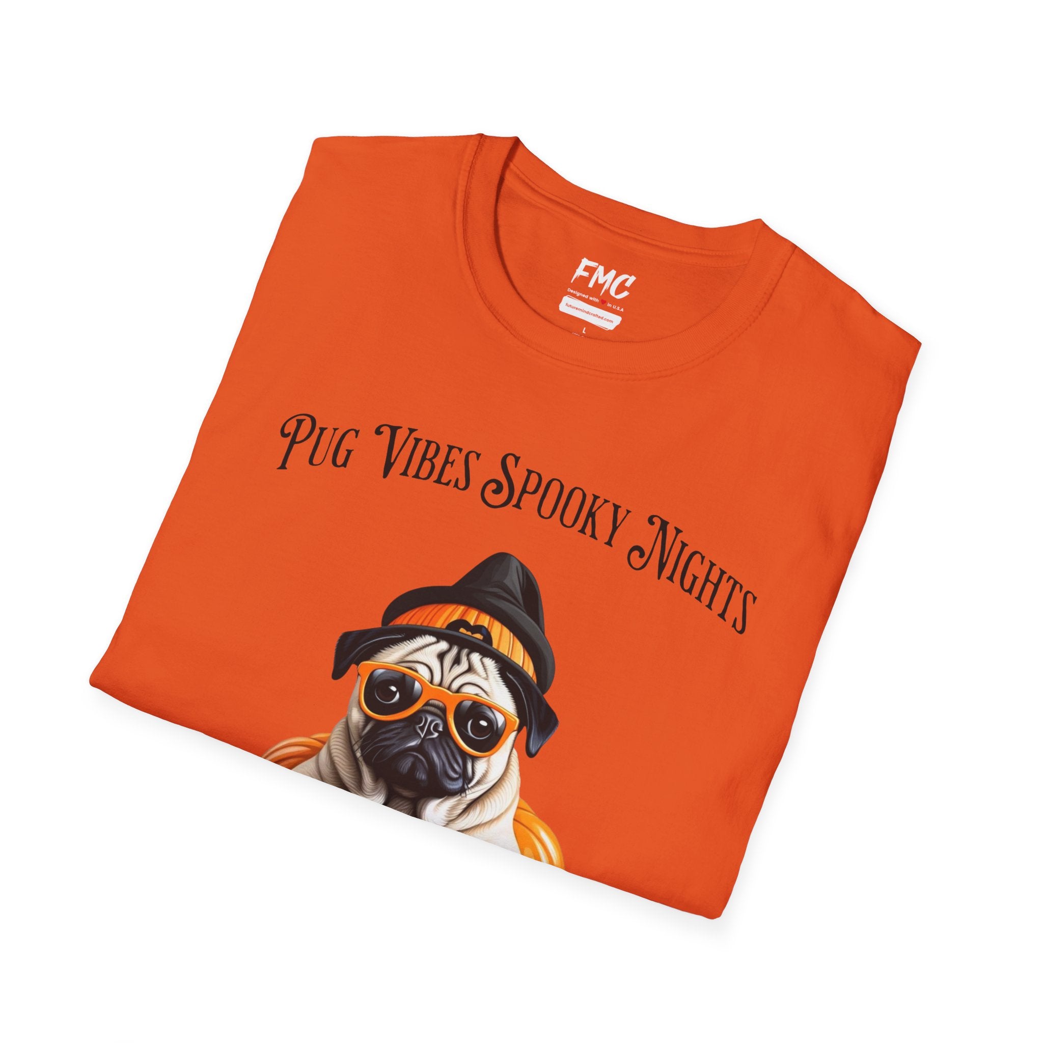 Pug Halloween Shirt - Pug Life Spooky Nights Shirt, Dog Halloween Shirt, Trendy Women Halloween Tee, Perfect Pug Gift, Funny Halloween Tee