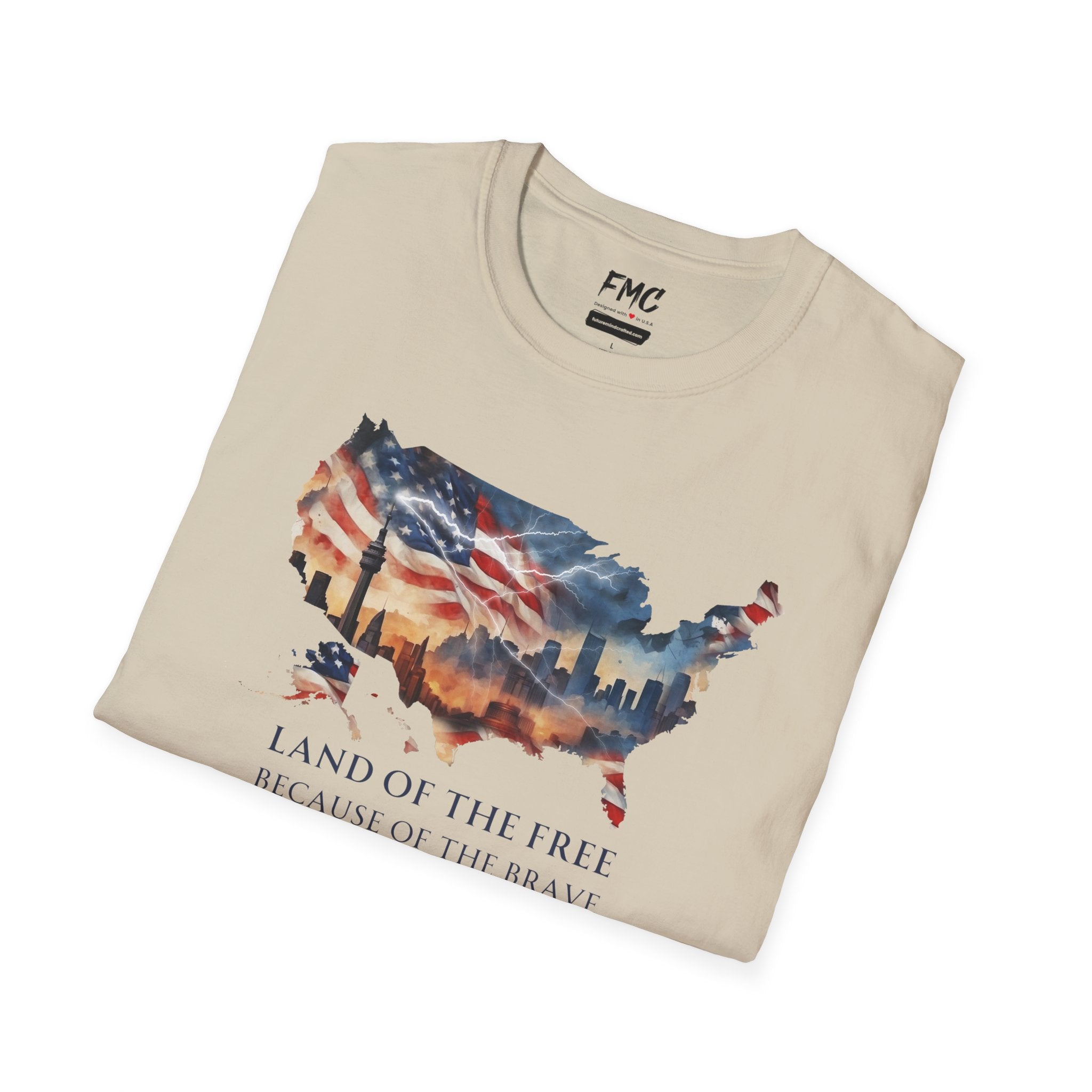 Land of the Free, Because of the Brave T-Shirt, 4th of July Shirt Gift,  Independence Day Shirt, Patriot Tee, 4th July Gift, Gift 4th July