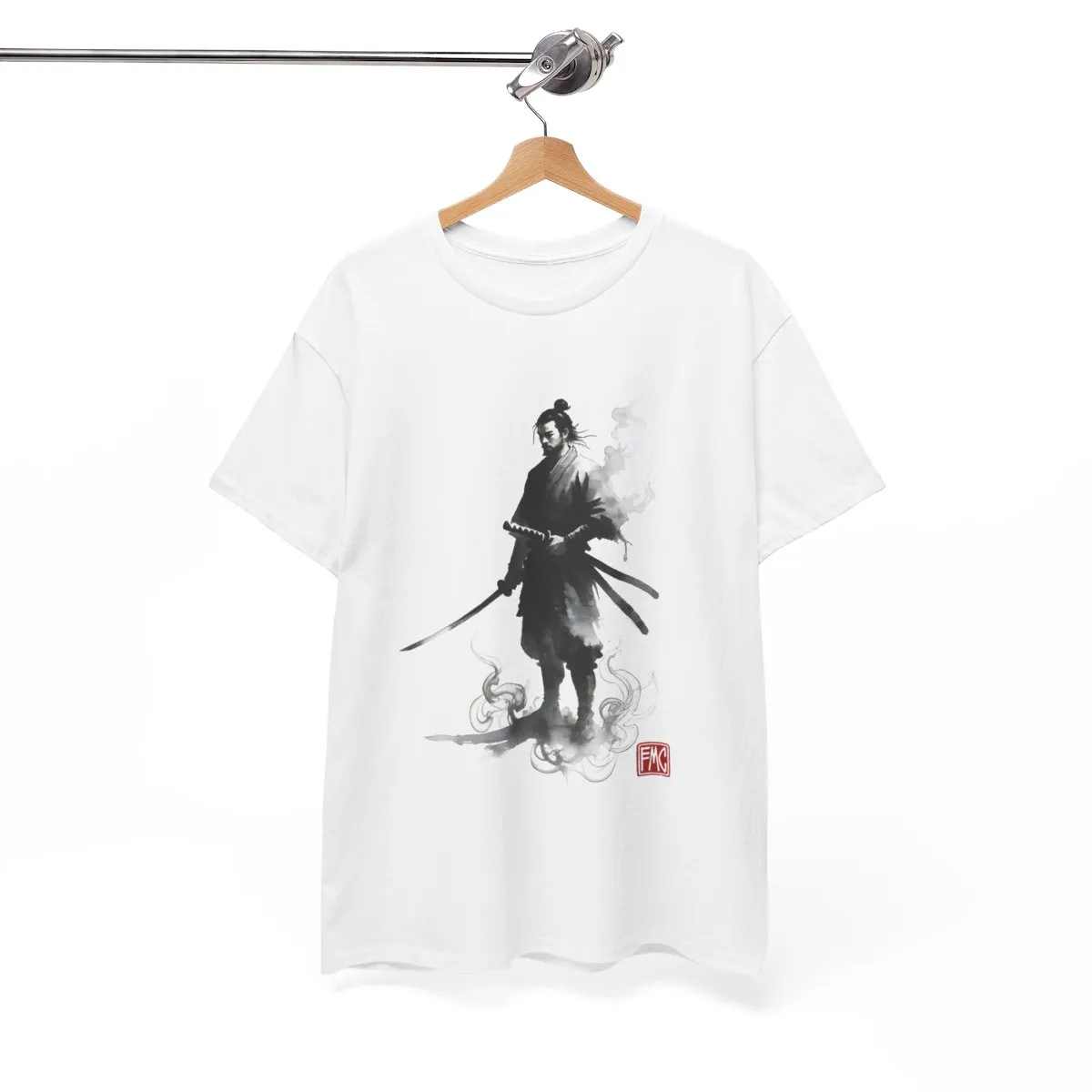 The Silent Ronin | Modern Japanese Sumi-e Ink T-Shirt — image 5