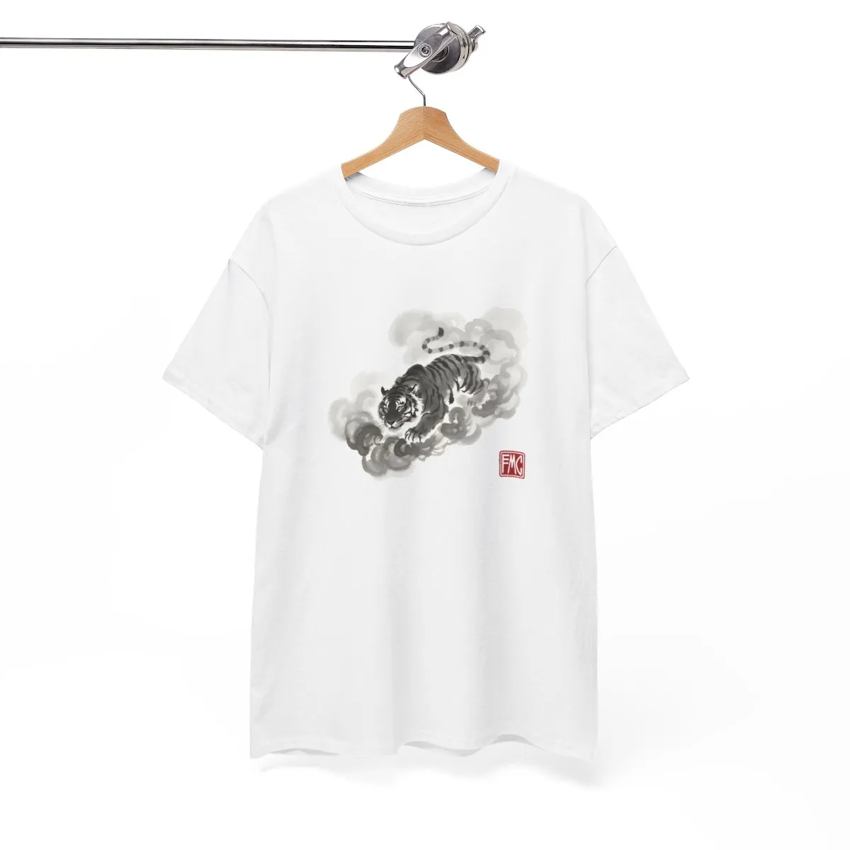 The Ink Tiger | Modern Japanese Sumi-e Ink T-Shirt — image 6