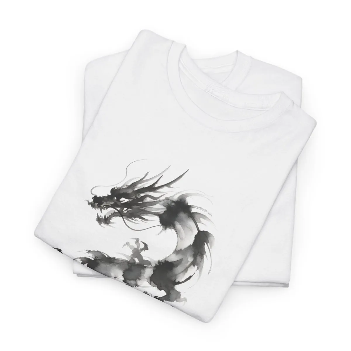 Ethereal Dragon | Modern Japanese Sumi-e Ink T-Shirt — image 3
