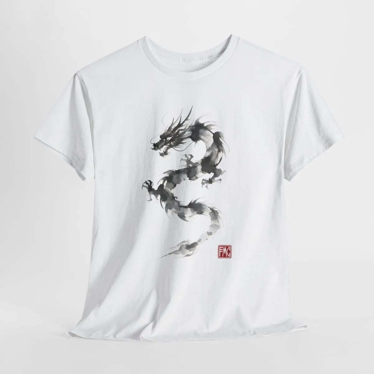 Ethereal Dragon | Modern Japanese Sumi-e Ink T-Shirt — image 4